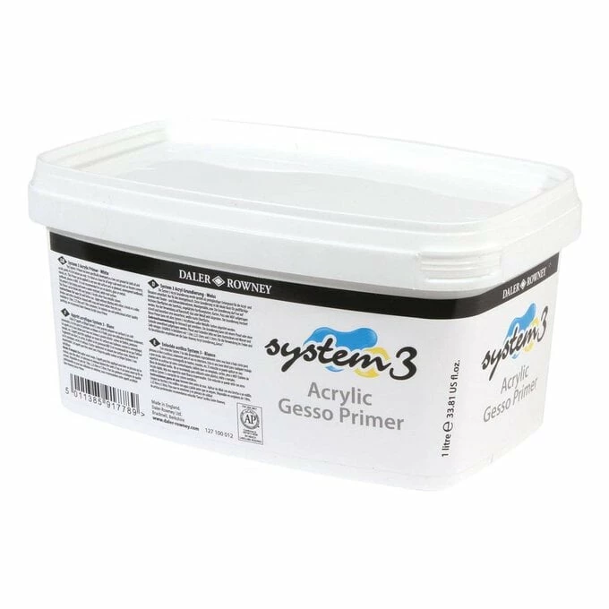 Deals π₯° Daler-Rowney System3 White Gesso Primer 1 Litre β 1 Deals π₯° Daler-Rowney System3 White Gesso Primer 1 Litre β