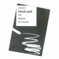 Best reviews of 🎁 Hobbycraft Black Paper Pad A4 50 Sheets 🎁