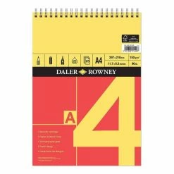 Coupon ✔️ Daler-Rowney Spiral Bound Smooth Cartridge Sketch Pad A4 ✨