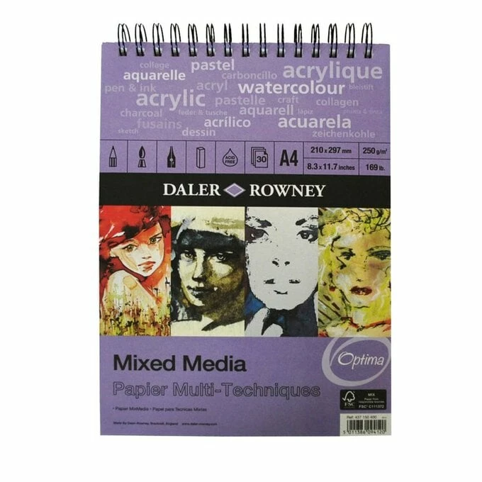 Best Pirce 😍 Daler-Rowney Mixed Media Sketchbook A4 🔔 1 Best Pirce 😍 Daler-Rowney Mixed Media Sketchbook A4 🔔