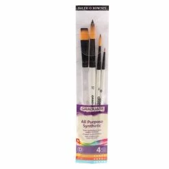 Outlet ✨ Daler-Rowney Graduate Watercolour Brushes 4 Pack 🌟 -Hobbycraft Sales 602202 1000 3 daler rowney graduate watercolour brushes 4 pack