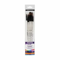 Best reviews of ✔️ Daler-Rowney Graduate Synthetic Flat/Round Brushes 5 Pack 🎁