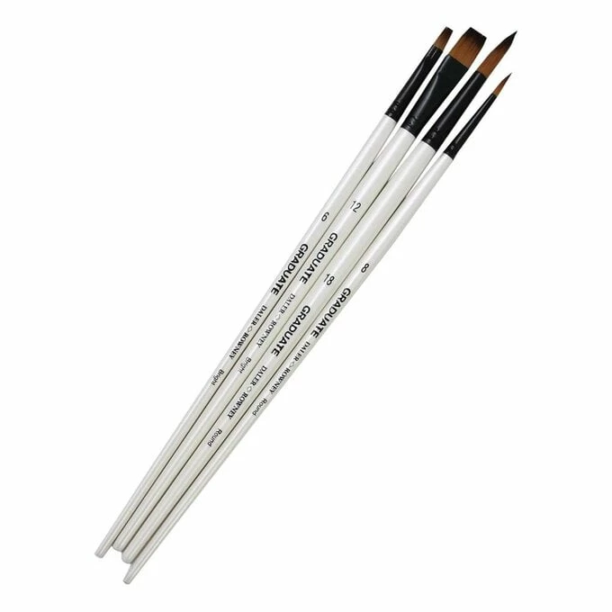 Discount ๐ Daler-Rowney Graduate All Purpose Bright And Round Brushes 4 Pack โจ 1 Discount ๐ Daler-Rowney Graduate All Purpose Bright And Round Brushes 4 Pack โจ