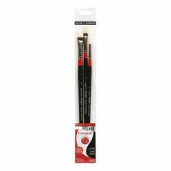 Promo 👏 Daler-Rowney Georgian Oil Painting Brushes Set 302 3 Pack ✨