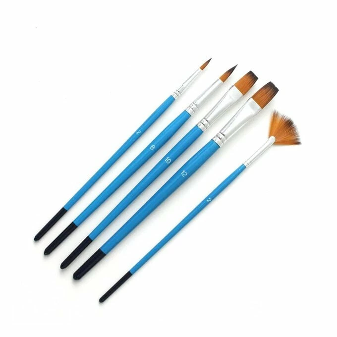 Promo 🤩 Hobbycraft Watercolour Brushes 5 Pack ❤️ 1 Promo 🤩 Hobbycraft Watercolour Brushes 5 Pack ❤️