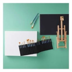 Deals 😉 Hobbycraft Gold Taklon Brushes 20 Pack 😀 -Hobbycraft Sales 643756 1000 3 gold taklon brushes pack canvas holder