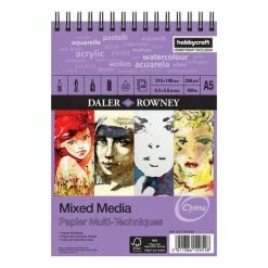 Best deal 👍 Daler-Rowney Optima Mixed Media Spiral Pad A5 ✨