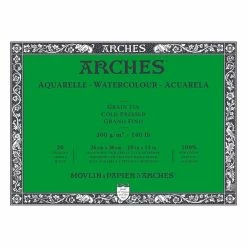 Budget 🎉 Daler-Rowney Arches Cold Pressed 300g Watercolour Paper 26cm X 36cm 20 Sheets 🎁