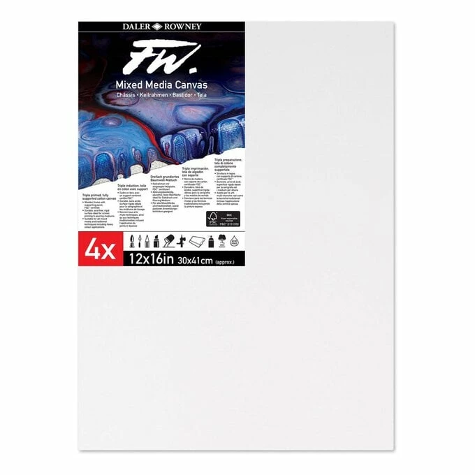 Hot Sale π Daler-Rowney Mixed Media Canvases 30.5cm X 41cm 4 Pack β 1 Hot Sale π Daler-Rowney Mixed Media Canvases 30.5cm X 41cm 4 Pack β