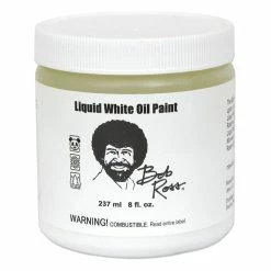 Hot Sale 👍 Bob Ross White Liquid Oil Paint 237ml ✨